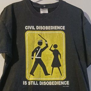 Civil Disobedience Tshirt sz Large‎